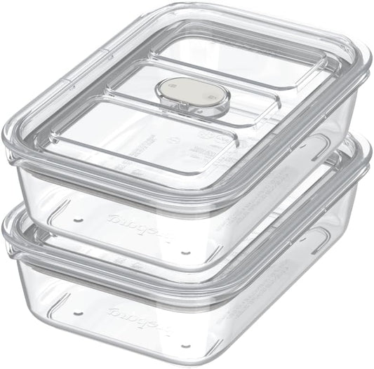 Latchlok Click Airtight Food Storage Containers, 4.3 Cup – Set of 2, Oat | Leakproof, Stackable, Tritan Plastic