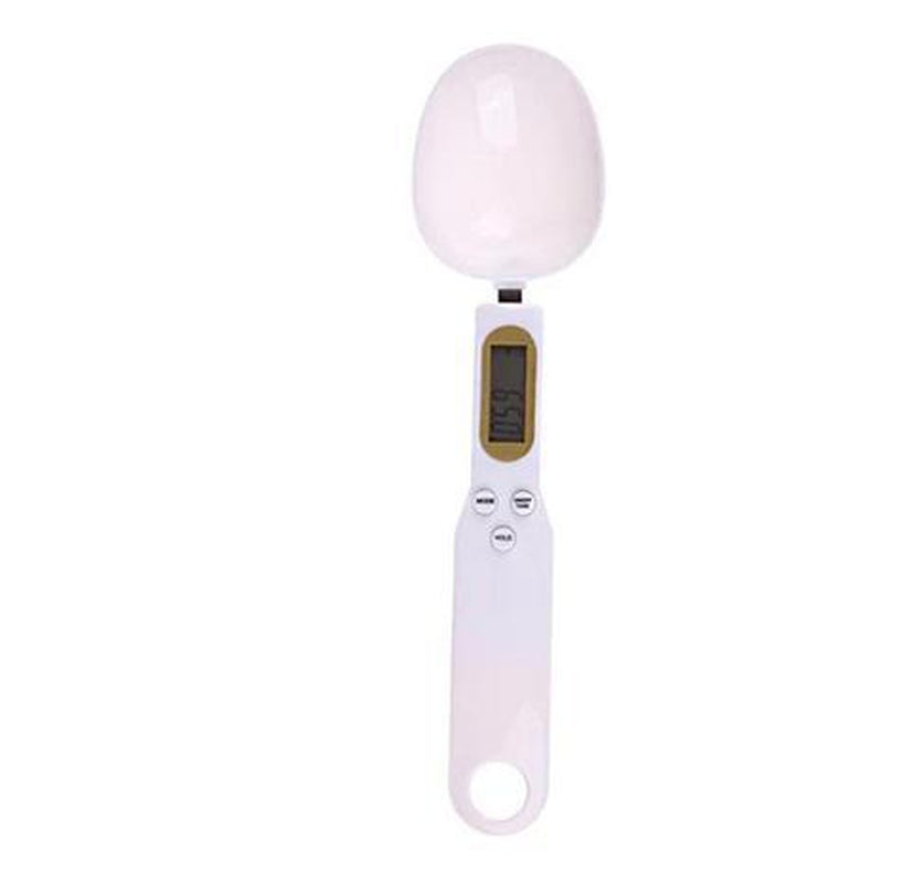 Compact Kitchen Scale and Measuring Spoon for Accurate Weighing of Dry and Wet Ingredients