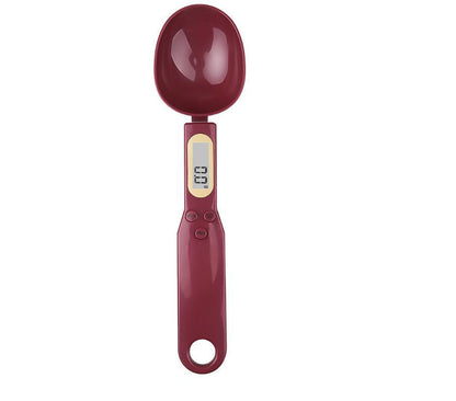 Compact Kitchen Scale and Measuring Spoon for Accurate Weighing of Dry and Wet Ingredients